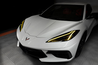 Oracle 20-21 Chevy Corvette C8 RGB+A Headlight DRL Upgrade Kit - ColorSHIFT w/ Simple Controller