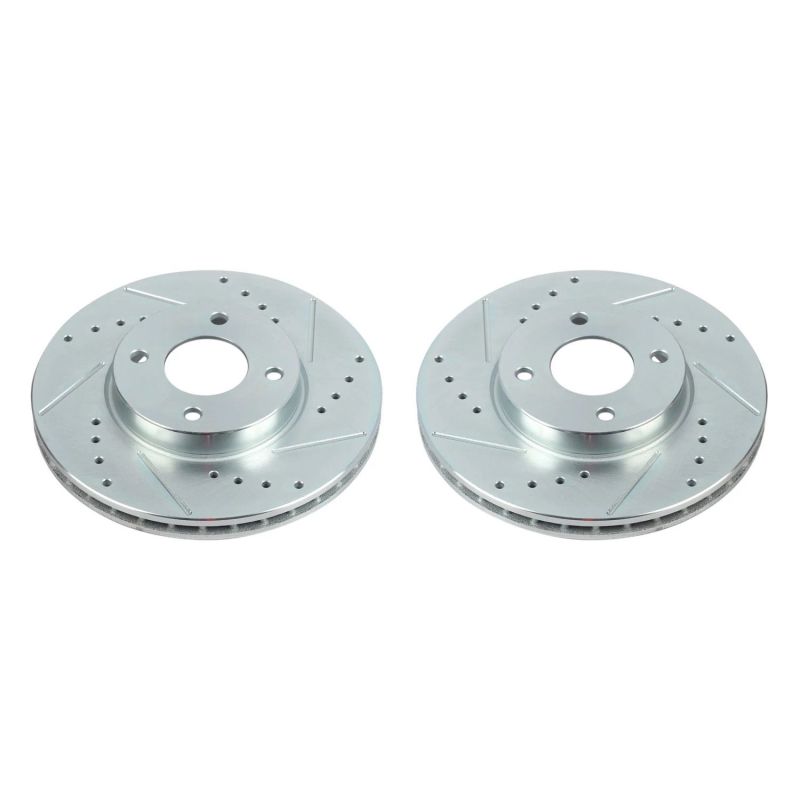 Power Stop 18-19 Nissan Kicks Front Evolution Drilled & Slotted Rotors - Pair PowerStop