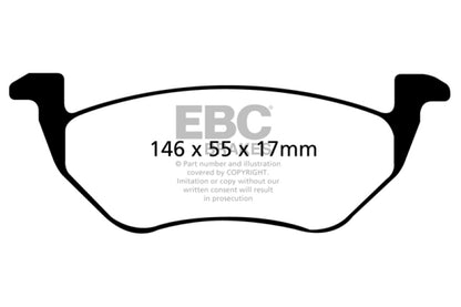 EBC YellowStuff Rear Brake Pads - DP41710R EBC