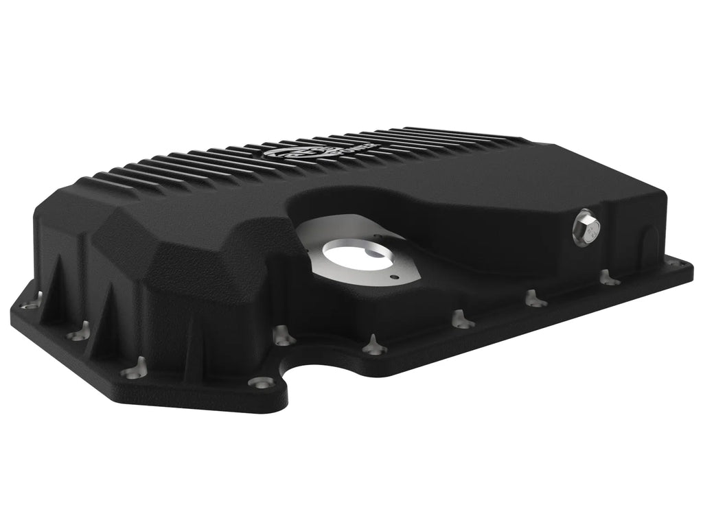 aFe 2005-2022 VW GTI / Golf / Jetta / Tiguan / Audi A3 / Q3 / S3 Power Pro Series Engine Oil Pan Black w/ Machined Fins - 46-71210B