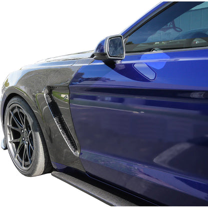 Anderson Composites 2015 - 2017 Mustang GT350 Style Mustang Carbon Fiber Front Fenders (Pair) - AC-FF15FDMU-GR