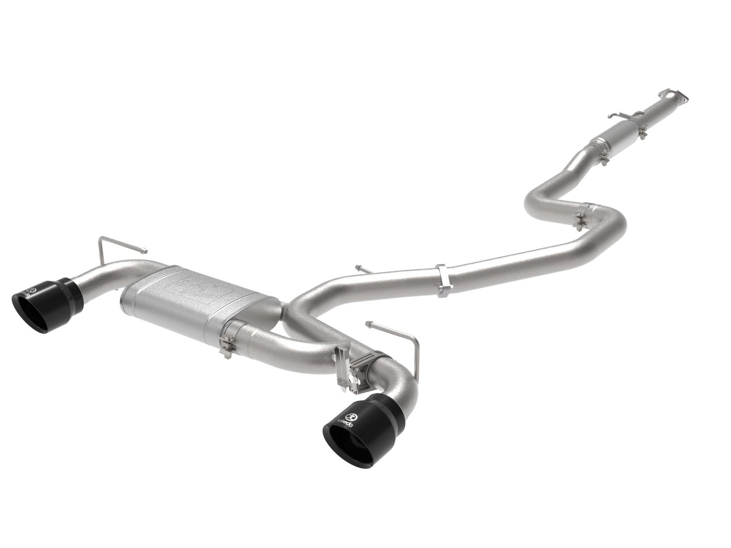 AFE Hyundai Veloster N 21-22 L4-2.0L (t) Takeda 3 IN 304 Stainless Steel Cat-Back Exhaust System w/ Black Tip - 49-37030-B aFe