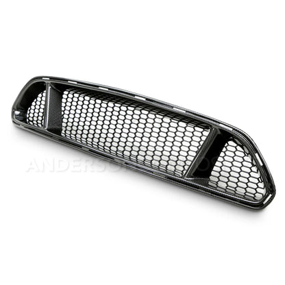 Anderson Composites 2015 - 2017 Mustang GT Carbon Fiber Upper Grille - AC-FG15FDMU-GT Anderson Composites