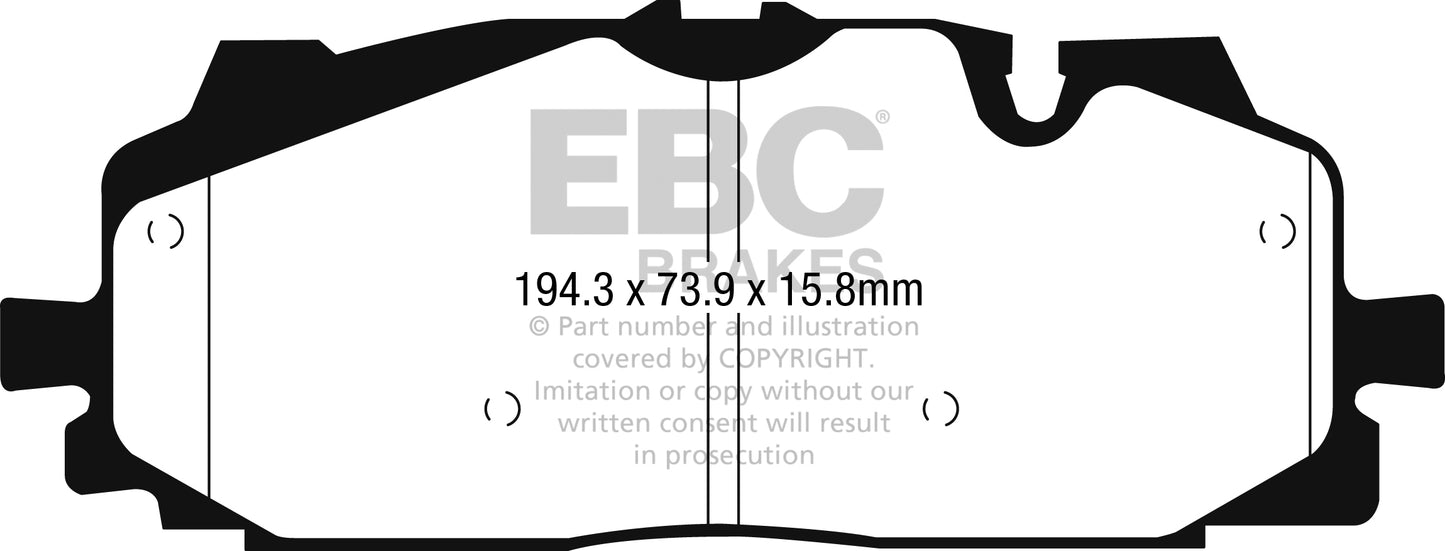 RedStuff Front Brake Pads - DP32277C EBC