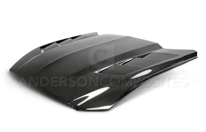 Anderson Composites 15-17 Mustang Carbon Fiber Heat Extractor Hood AC-HD15FDMU-SA-DS