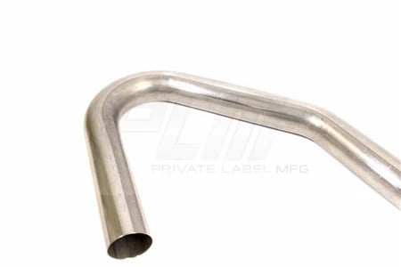 PLM 304 Stainless U J L Mandrel Bend Pipe, 130 110 35 Degree U J L Bends (3in) - PLM-S-PIPE-3.0