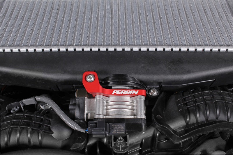 Perrin 2022+ Subaru WRX/19-23 Ascent/Legacy/Outback Top Mount Intercooler Bracket - Red Perrin Performance
