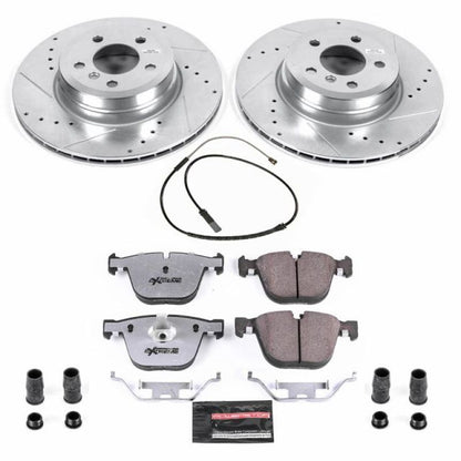Power Stop 2019 BMW X6 Rear Z26 Street Warrior Brake Kit PowerStop
