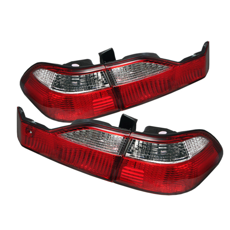 Spyder Honda Accord 98-00 4Dr Euro Style Tail Lights Red Clear ALT-YD-HA98-RC SPYDER