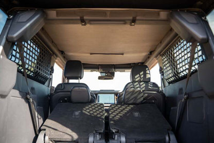 DV8 21-24 Ford Bronco 2-Door Rear Window Pocket Molle Panels  MPBR-12