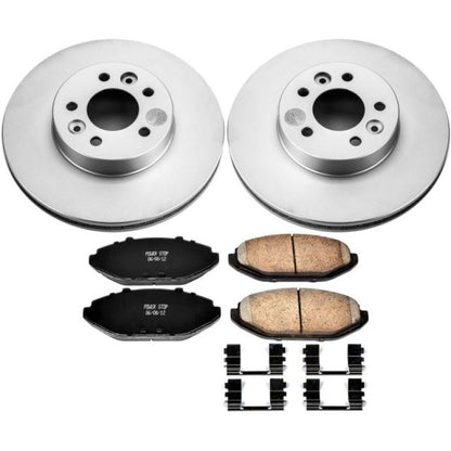 Power Stop 98-02 Ford Crown Victoria Front Z17 Evolution Geomet Coated Brake Kit PowerStop