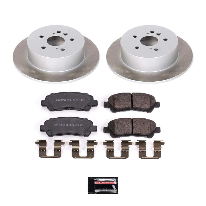 Power Stop 08-13 Toyota Highlander Rear Semi-Coated Rotor Kit PowerStop