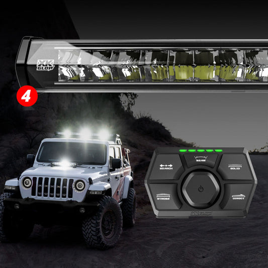 XKGlow (2)52" (2)36” SAR360 Light Bar Kit Emergency Search and Rescue Light System - Part XK-SAR360-3322