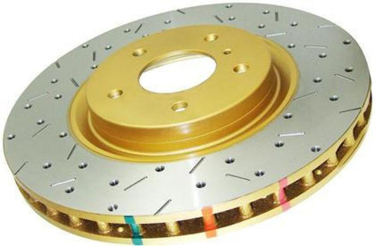 DBA 2012+ Jeep Grand Cherokee 4000 Series Cross Drilled & Dimpled Rotor
