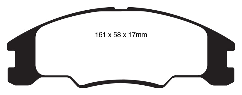 EBC YellowStuff Front Brake Pads - DP41822R EBC