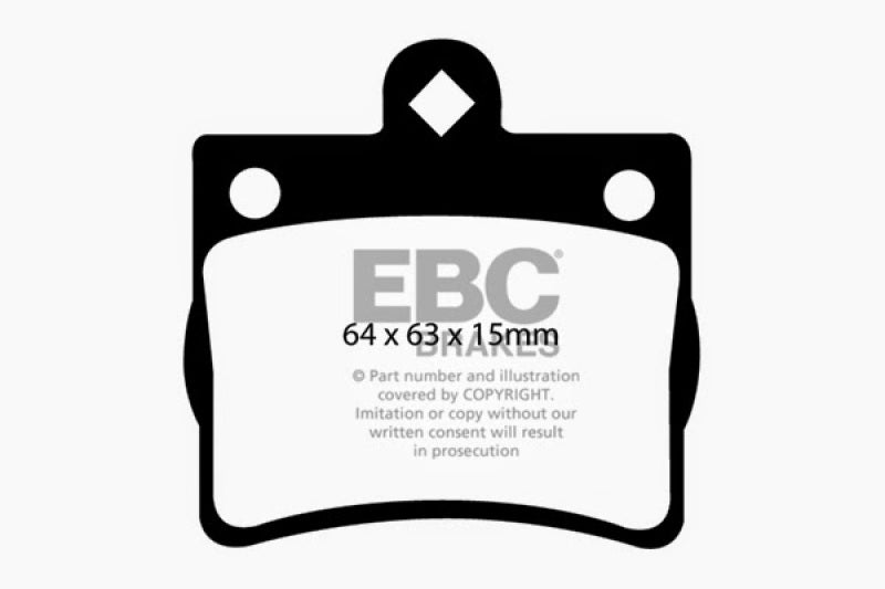 EBC YellowStuff Rear Brake Pads - DP41135R