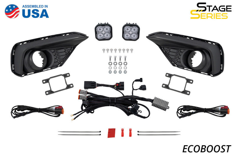 Diode Dynamics 2025 Ford Mustang EcoBoost SS3 Add-On Fog Lamp Kit  White Sport