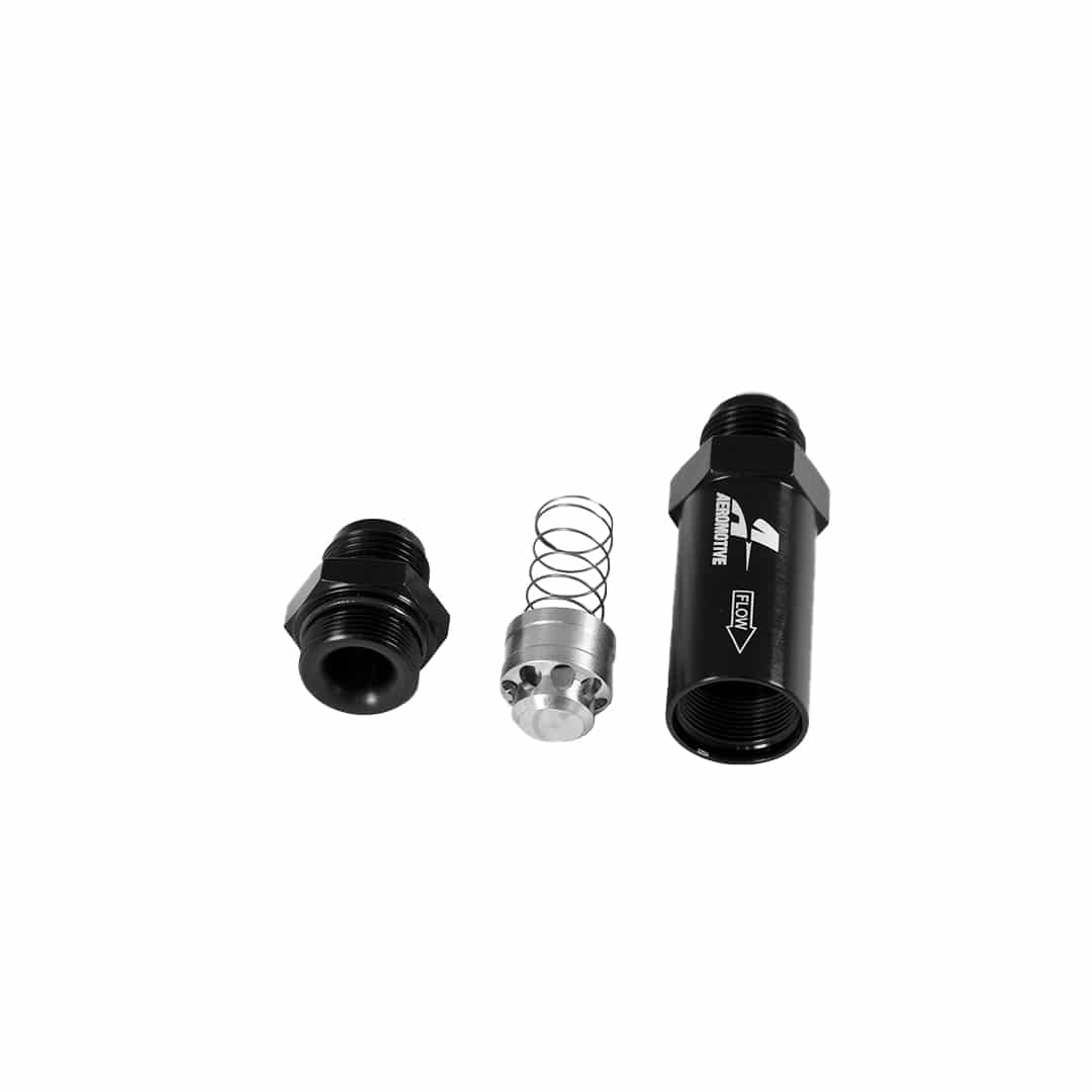 Aeromotive In-Line Full Flow Check Valve (-10 AN Flare) - Black 15133 Aeromotive