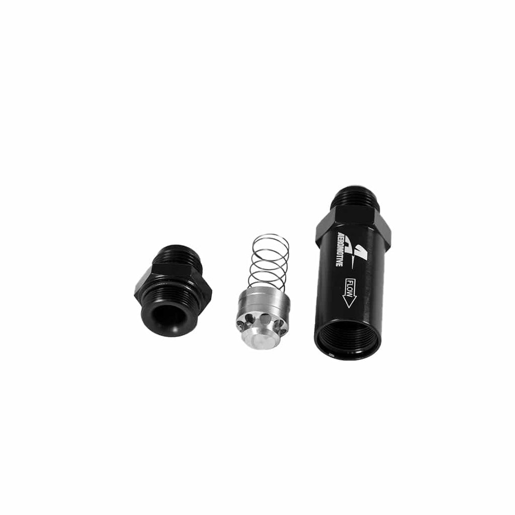 Aeromotive In-Line Full Flow Check Valve (-10 AN Flare) - Black 15133