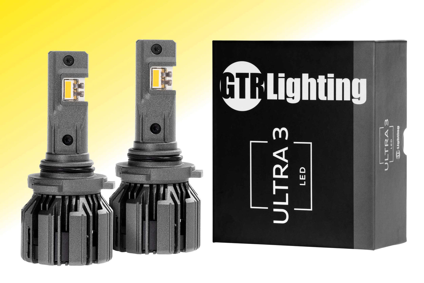 GTR Lighting Ultra 3 9005/9145/H10 Yellow LED Headlight Bulbs (Pair) - GTR.LED804