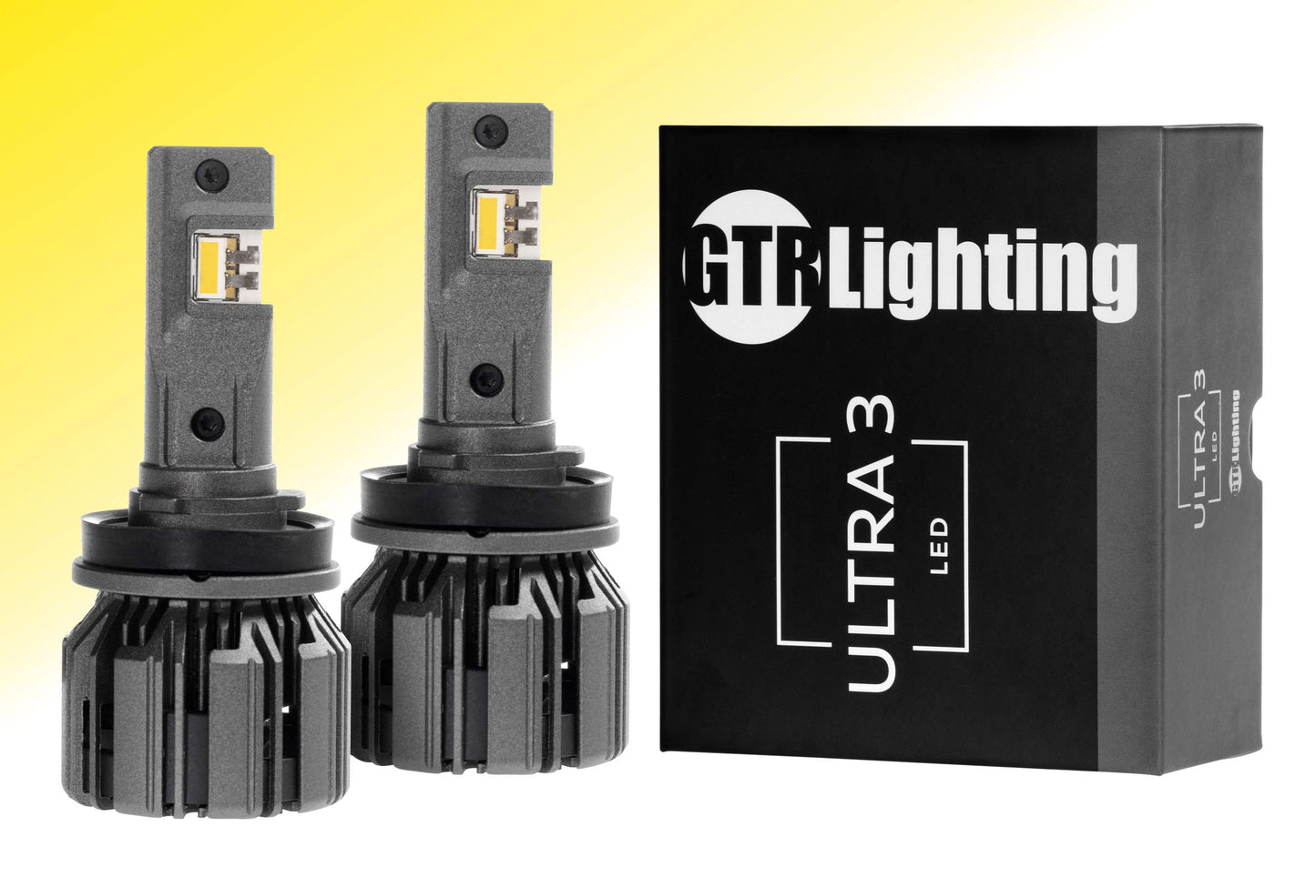 GTR Lighting Ultra 3 H11/H9/H8 Yellow LED Headlight Bulbs (Pair) - GTR.LED802