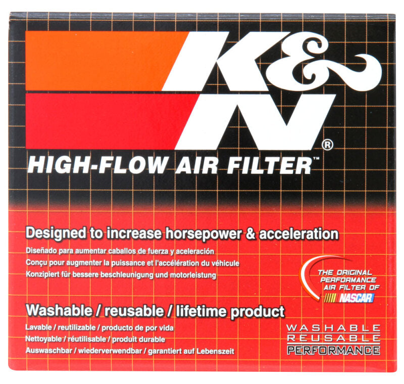 K&N Universal Clamp-On Air Filter 2-1/8in FLG 4 X 3 TPR/OVL W/Venturi K&N Engineering
