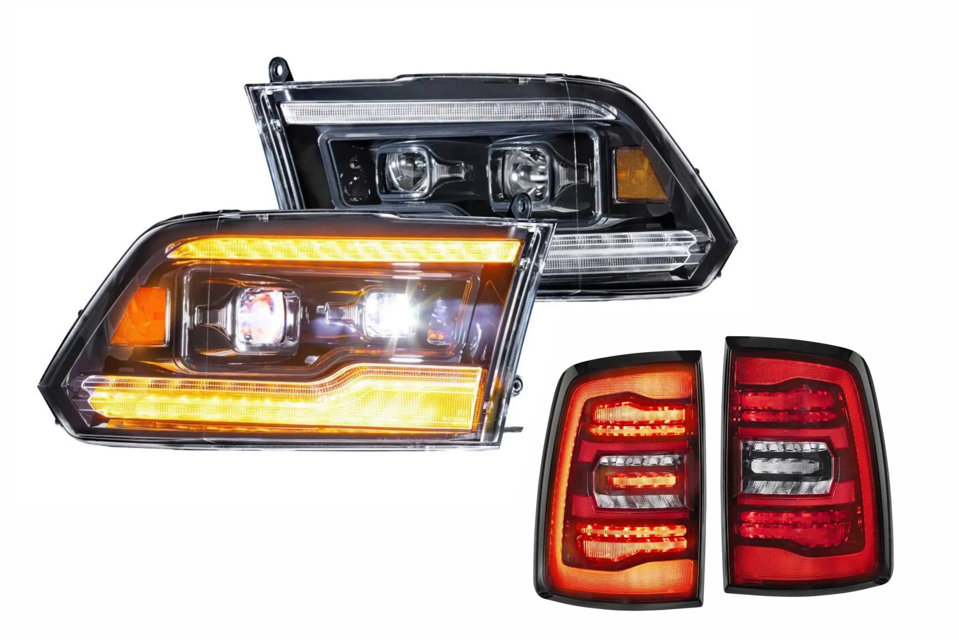 Morimoto 09-14 Dodge Ram Amber DRL Heads and Red Tails Morimoto
