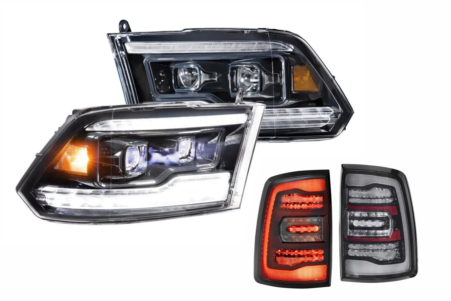 Morimoto 09-14 Dodge Ram White DRL Heads and Smoked Tails Morimoto