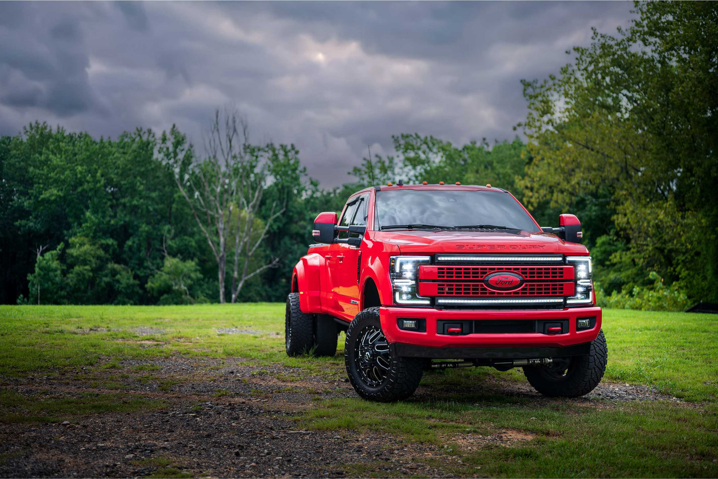 17-19 Ford Super Duty White DRL Heads and Smoked Tails