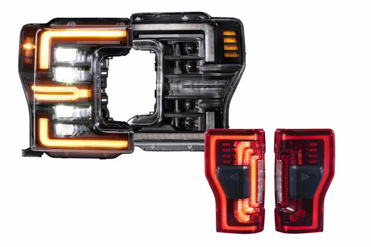 17-19 Ford Super Duty Amber DRL Heads and Red Tails