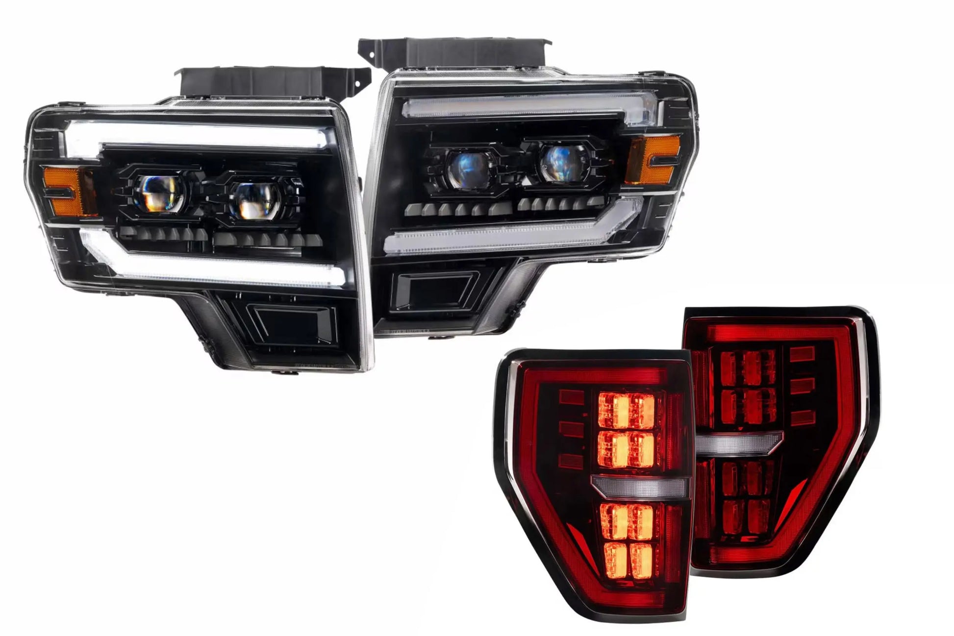 Morimoto 09-14 F-150 Evo Hybrid Heads and Red Tails Morimoto