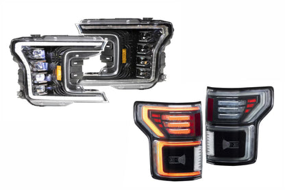 18-20 Ford F-150 White DRL Heads and Smoked Tails