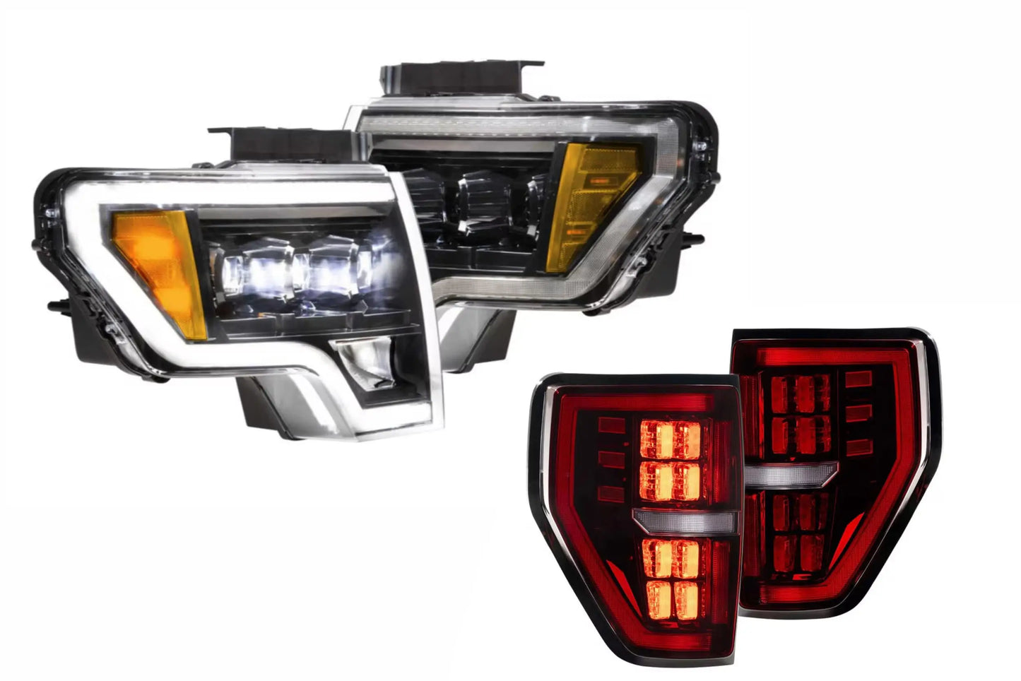 Morimoto 09-14 F-150 White DRL Heads and Red Tails Morimoto