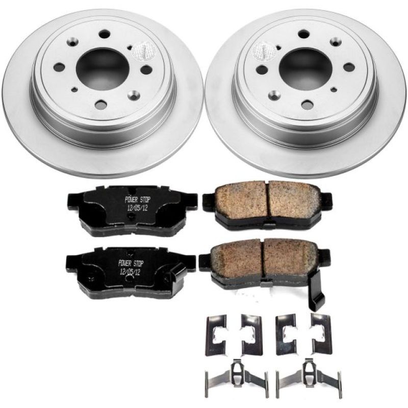Power Stop 90-01 Acura Integra Rear Z17 Evolution Geomet Coated Brake Kit PowerStop