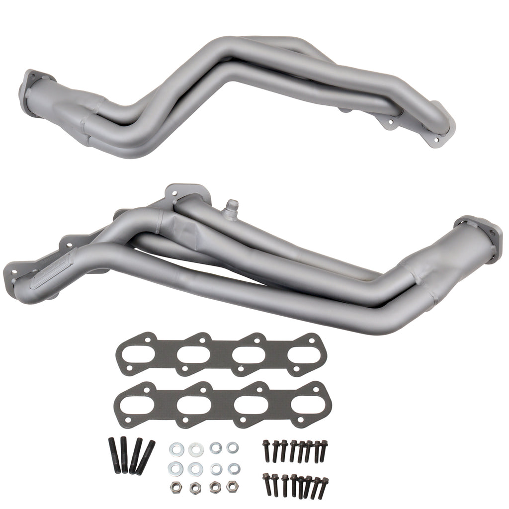 BBK 99-04 Ford Mustang Cobra/Mach1 1-5/8 Long Tube Header w/High Flow Catted X-Pipe (Silver Ceramic)