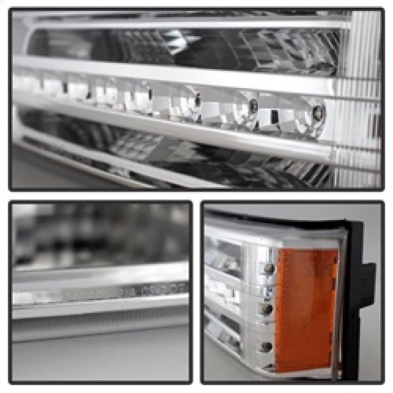 Xtune Chevy Silverado 03-06 / Avalanche 02-06 LED Bumper Lights Chrome CBL-JH-CS03-LED-C SPYDER