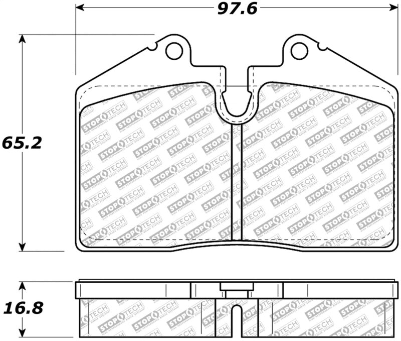 StopTech Street Disc Brake Pads - 305.06080