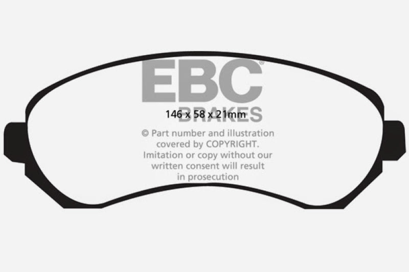 EBC Ultimax2 Front Brake Pads - UD844