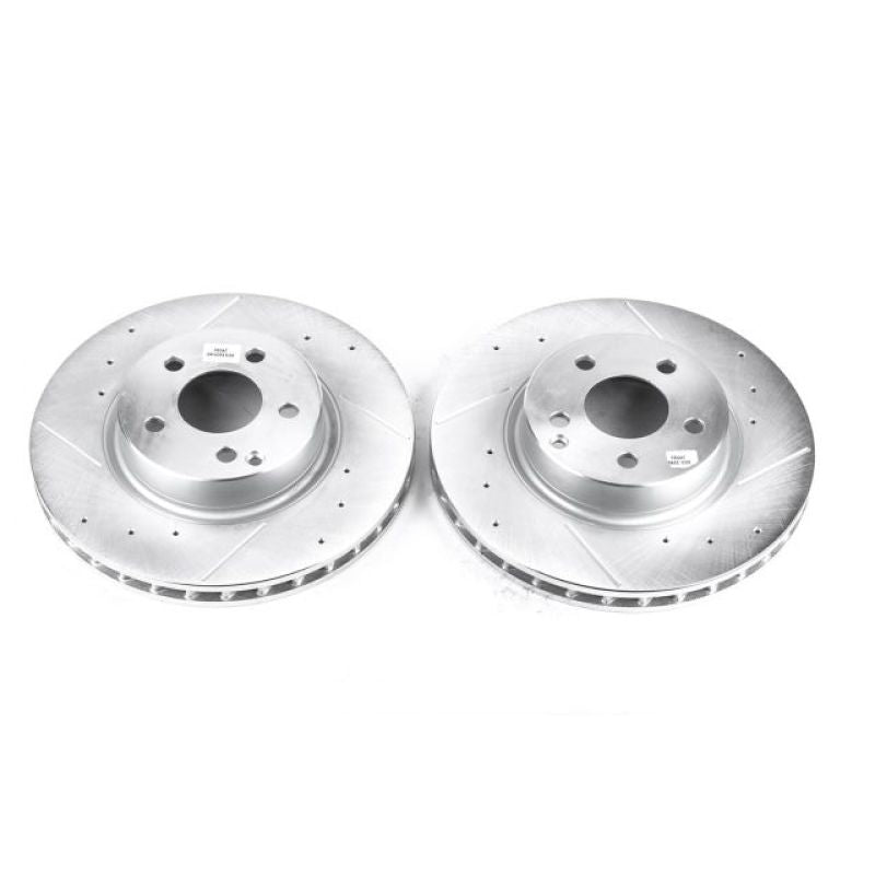 Power Stop 2006 Mercedes-Benz E350 Front Evolution Drilled & Slotted Rotors - Pair PowerStop