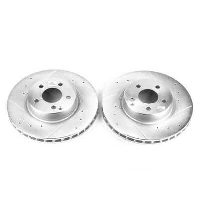 Power Stop 2006 Mercedes-Benz E350 Front Evolution Drilled & Slotted Rotors - Pair PowerStop