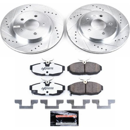 Power Stop 2012 Ford Mustang Rear Z26 Street Warrior Brake Kit PowerStop