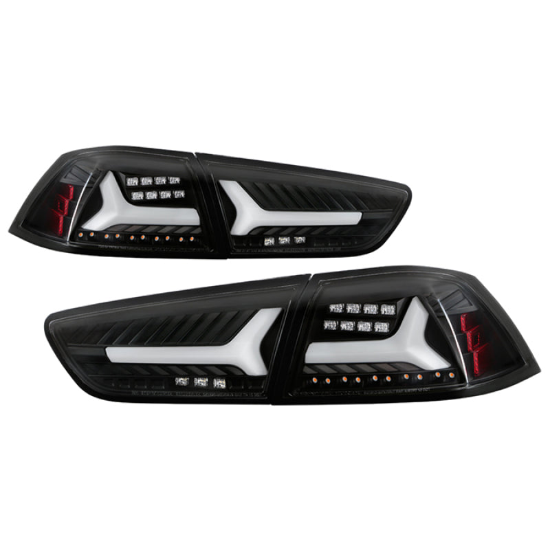 Spyder Mitsubishi Lancer/Evolution X 08-14 V2 LED Tail Lights - Black ALT-YD-ML08V2-SEQ-BK SPYDER