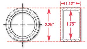 SPC Performance Weld-In Ring Kit 1.75in ID - 15521