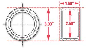 SPC Performance Weld-In Ring Kit 2.50in ID - 15523