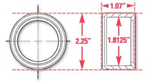 SPC Performance Weld-In Ring Kit 1.81in ID / 2.25in OD - 15524