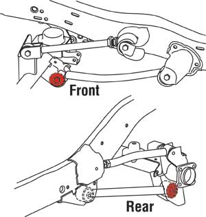 SPC Performance X-Axis Sealed Flex Joint OE Front Lower Control Arm Bushing for Jeep TJ JK - 15620