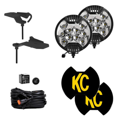 KC HiLiTES Jeep 392/Mojave SlimLite LED 2-Light Sys Ditch Light Kit KC HiLiTES