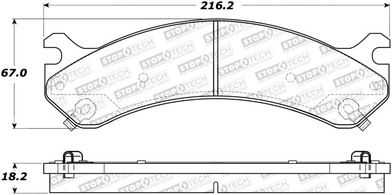 StopTech Premium Ceramic Brake Pads - 308.07840