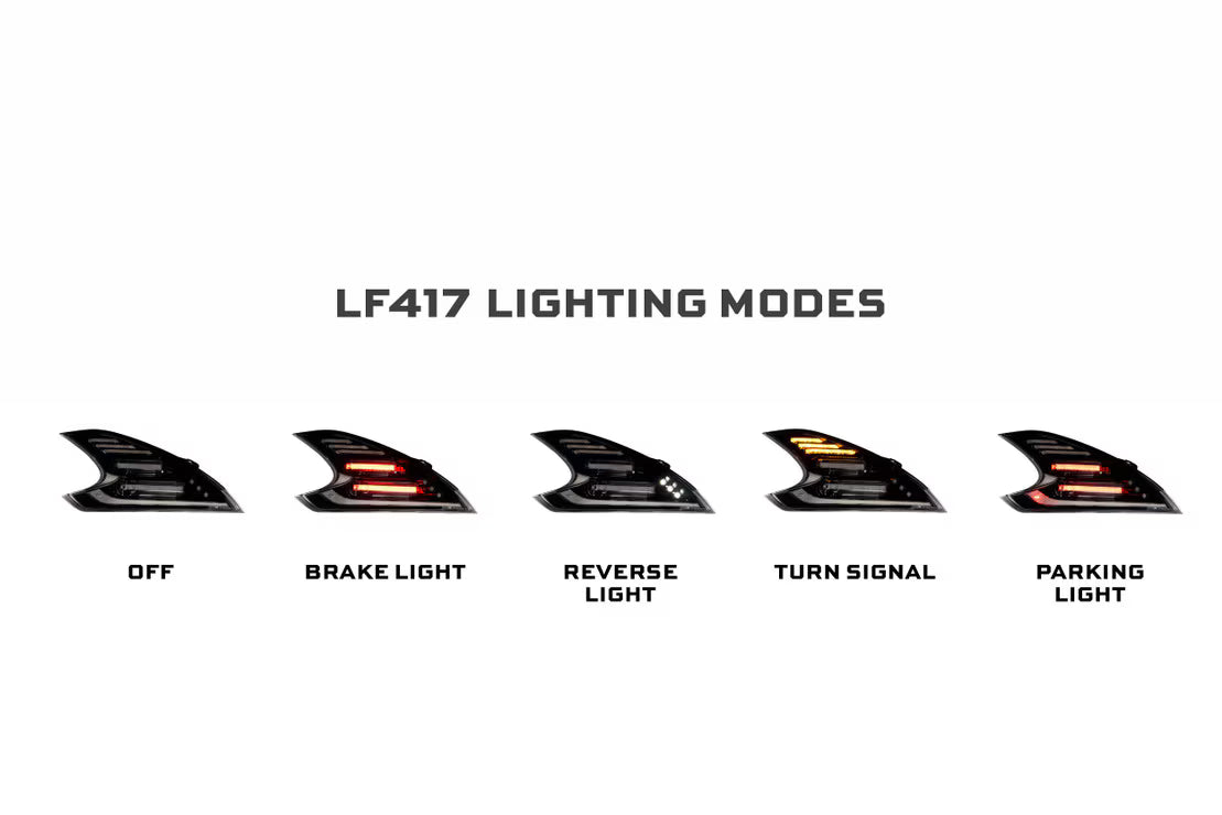 Morimoto Smoked XB Led Tail Lights for 2009-2021 Nissan 370Z Morimoto