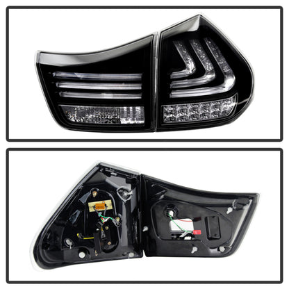 Spyder Lexus RX330/RX350 04-09 LED Tail Lights Black ALT-YD-LRX04-LED-BK SPYDER
